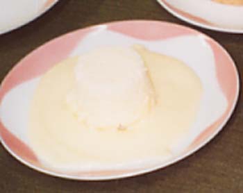 チ－ズのプディングの写真