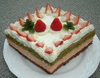 雛祭りケ－キの写真