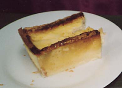 桃のプディングの写真