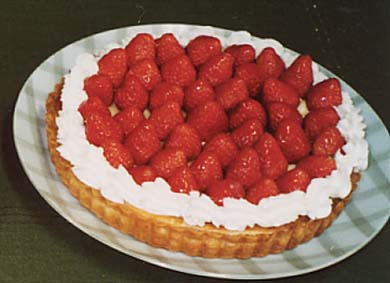 苺のチ－ズタルトの写真