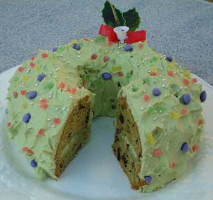 抹茶のシフォン・ケーキの写真