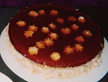 星のコーヒーケーキの写真