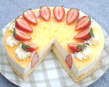 苺のヨーグルトムースの写真