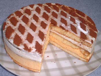 杏とココナッツクリームのムースの写真