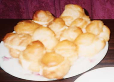 オレンジクリ－ムパフの写真