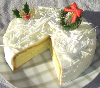 ホワイトクリスマスケ－キの写真