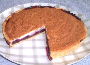 ブル－ベリ－のタルトの写真