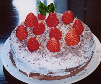 クリスマスケーキの写真