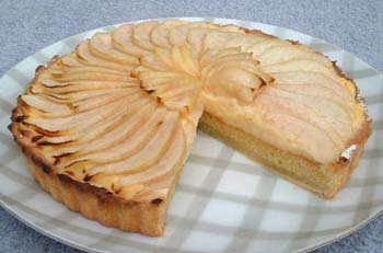洋梨のタルトの写真