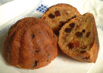 ドライフルーツのプディングの写真