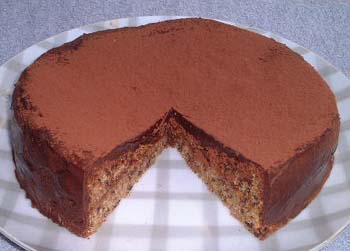 ウィーン風チョコレートケーキの写真