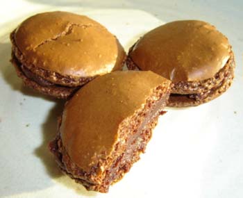 チョコレートマカロンの写真