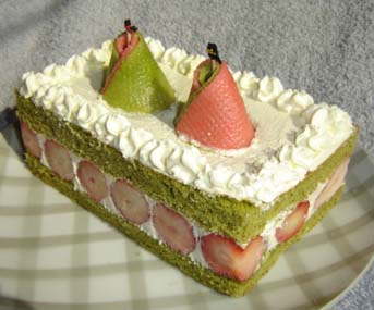 苺の雛祭りケーキの写真