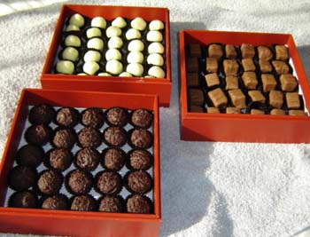 チョコレート３種の写真