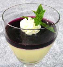 葡萄のババロアの写真