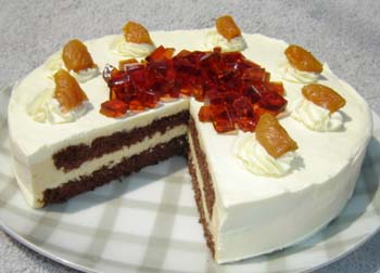 杏のババロアクリームの写真