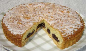 プラムのタルトの写真