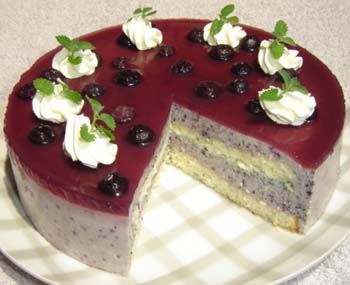 ブルーベリーのムースの写真