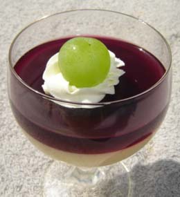 葡萄のババロアの写真