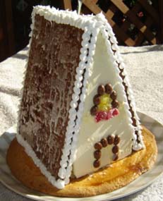 クリスマスのお菓子の家の写真