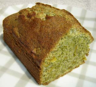 緑茶のパウンドケーキの写真