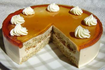 紅茶クリームケーキの写真