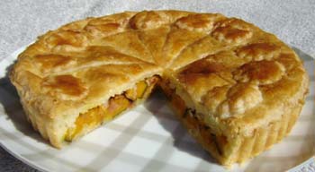 ベーコン風味パンプキンパイの写真