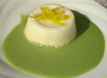柚子のプリンの写真
