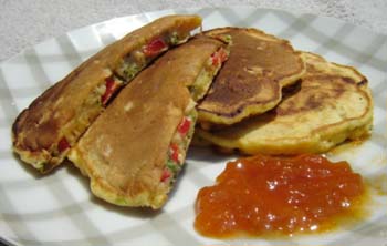 ベジタブルパンケーキの写真