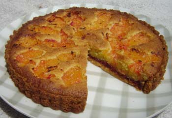 グレープフルーツのタルトの写真