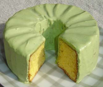 柚子のシフォンケーキの写真