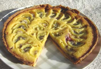 キーウィフルーツのタルトの写真