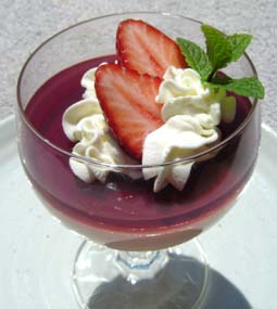 苺のババロアの写真