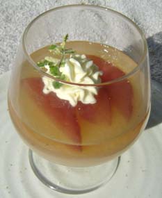 洋梨のゼリーの写真