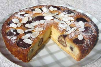 栗の渋皮煮のタルトの写真