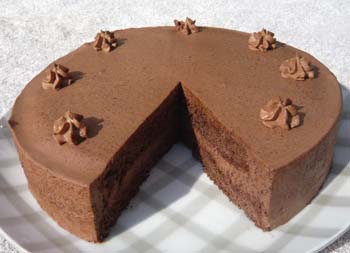 チョコレートババロアの写真