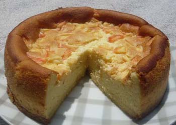 マンゴーのチーズケーキの写真