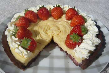 苺のタルトの写真