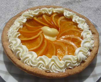 オレンジのパイの写真