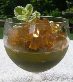 煎茶のゼリーの写真