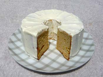 マンゴーのシフォンケーキの写真