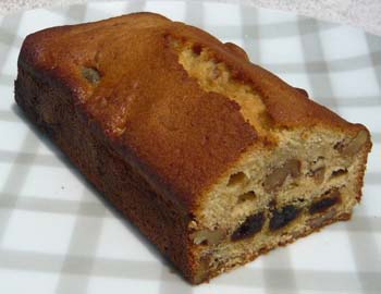 プラムのパウンドケーキの写真