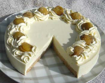 マロンチーズケーキの写真