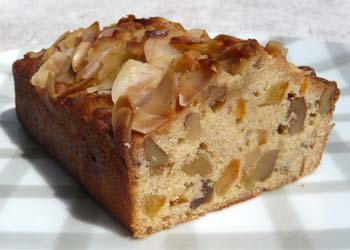 オレンジのパウンドケーキの写真