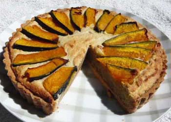 カボチャのタルトの写真