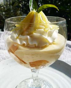 柚子のババロアの写真