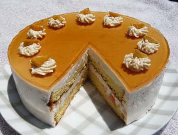 グレープフルーツのムースの写真