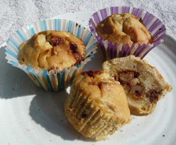 カラメル胡桃と柚子のマフィンの写真