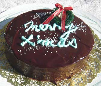 オリンピックへのクリスマスケーキの写真