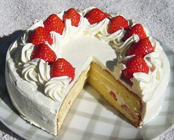 苺のショートケーキの写真